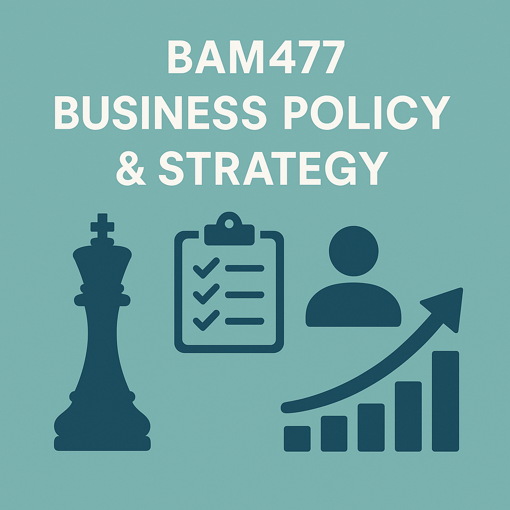Higher Diploma : BAM477 Business Policy & Strategy